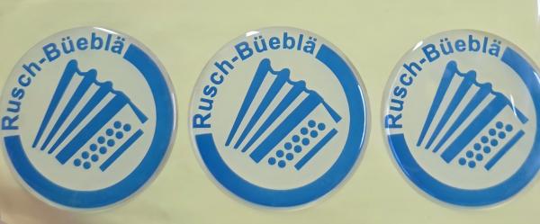 3D-Gelpad Aufkleber Logo "Ländlertrio Rusch Büeblä"